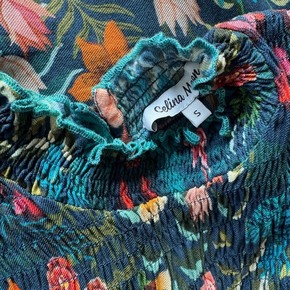 CELINA MOON Multicolor Floral Long Sleeve Dress - Picture 3 of 3